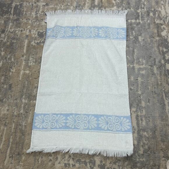 Vintage Cannon Fringe Bathroom Bath & 2 Hand Towels Set of 3 - Picture 7 of 9